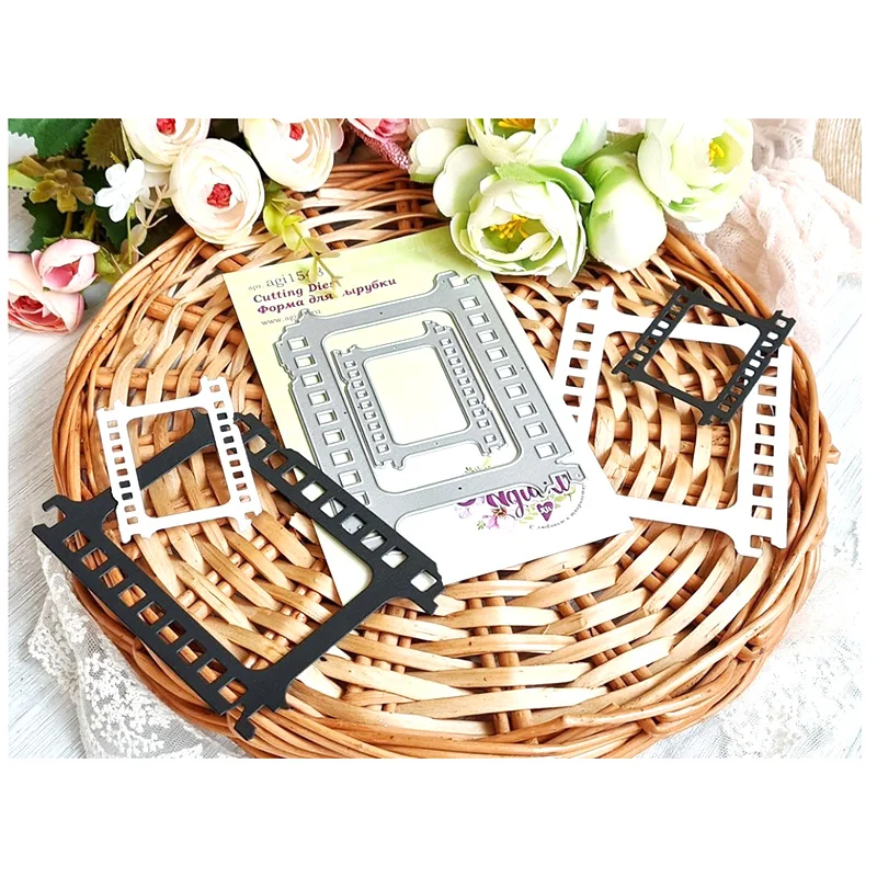 

JMCRAFT 2021 Photo Frame Border Background Metal Cutting Dies DIY Scrapbook Handmade Paper Craft Metal Steel Template Dies