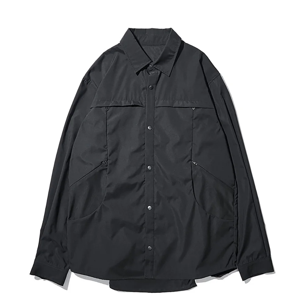 PUPIL TRAVEL Techwear Urban Cargo Shirt  Hip Hop Style Punk Fashion