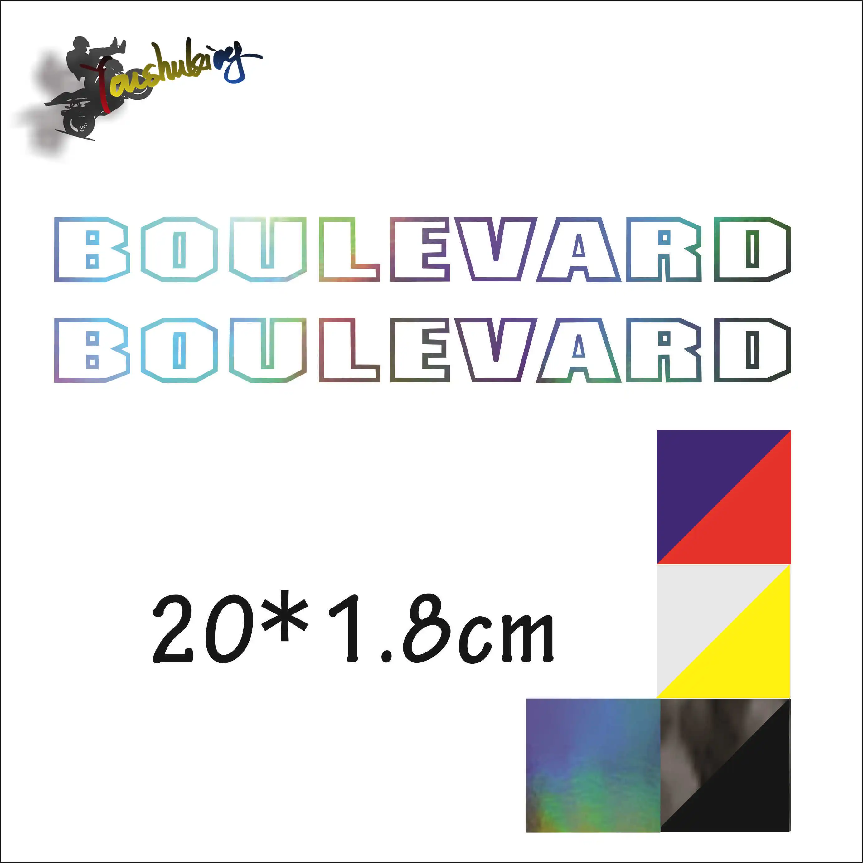 

hot sale Motorcycle Carbon black laser color reflective sticker fit for Boulevard M109R
