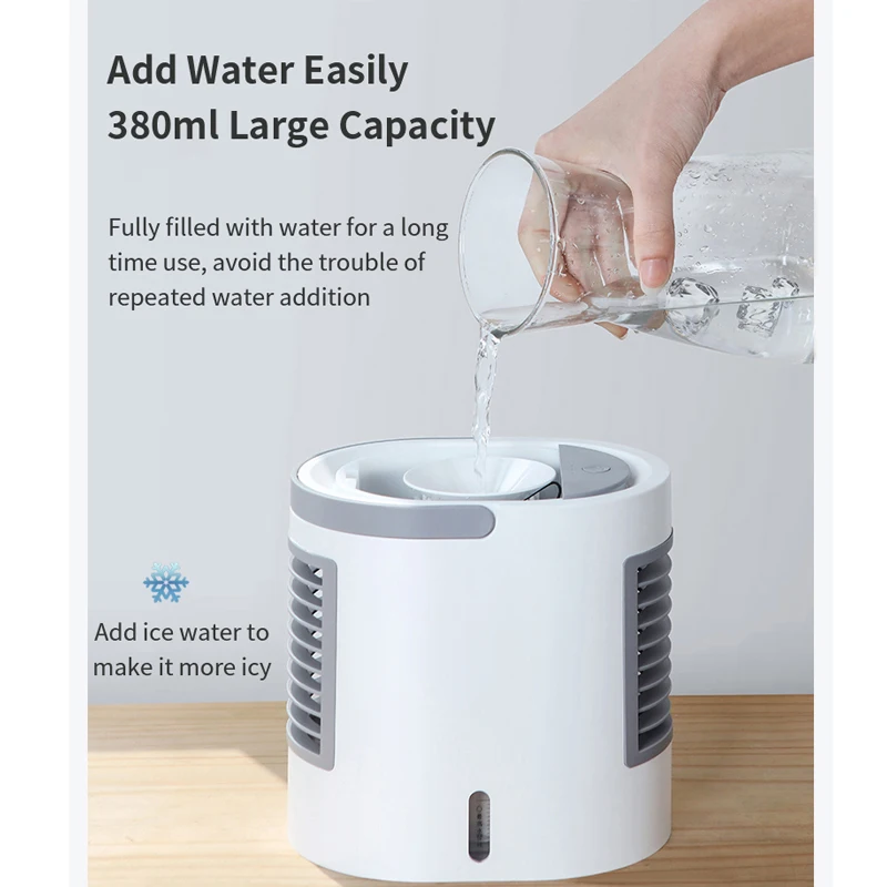 Мини Кондиционер с водяным охлаждением воздушный охладитель вентилятор