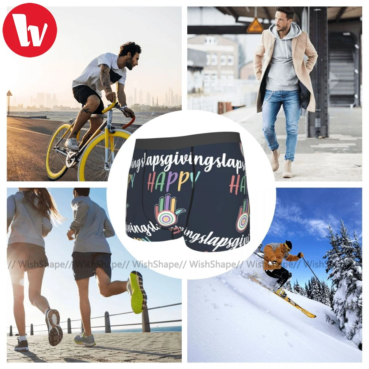 

Slap Bet Underwear Printed Polyester Sublimation Trunk Hot Youth Breathable Boxer Brief