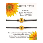 Модный браслет с подсолнухами, цветами, маргаритками для женщин и мужчин, Летний Пляжный браслет дружбы