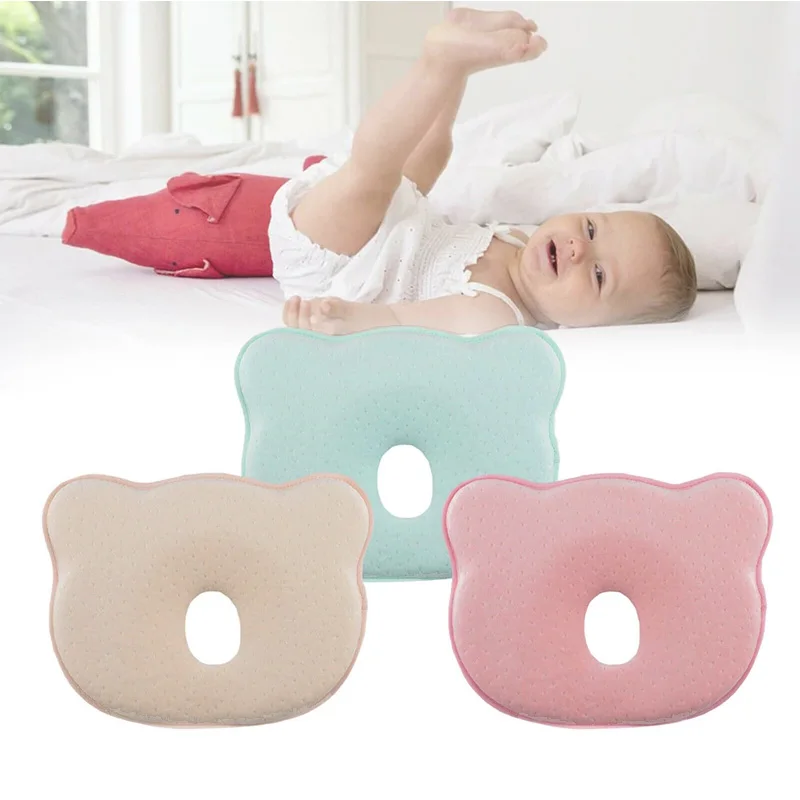

Baby Pillows Cushion Memory Foam Head Support Bedding Foam Pillow Anti Flat-Head Newborn Infant Neck Support Head Shaping Pillow