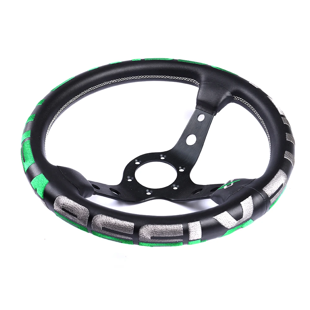 Рулевое колесо из натуральной кожи с вышивкой 13 дюймов|Рулевые колеса и ступицы