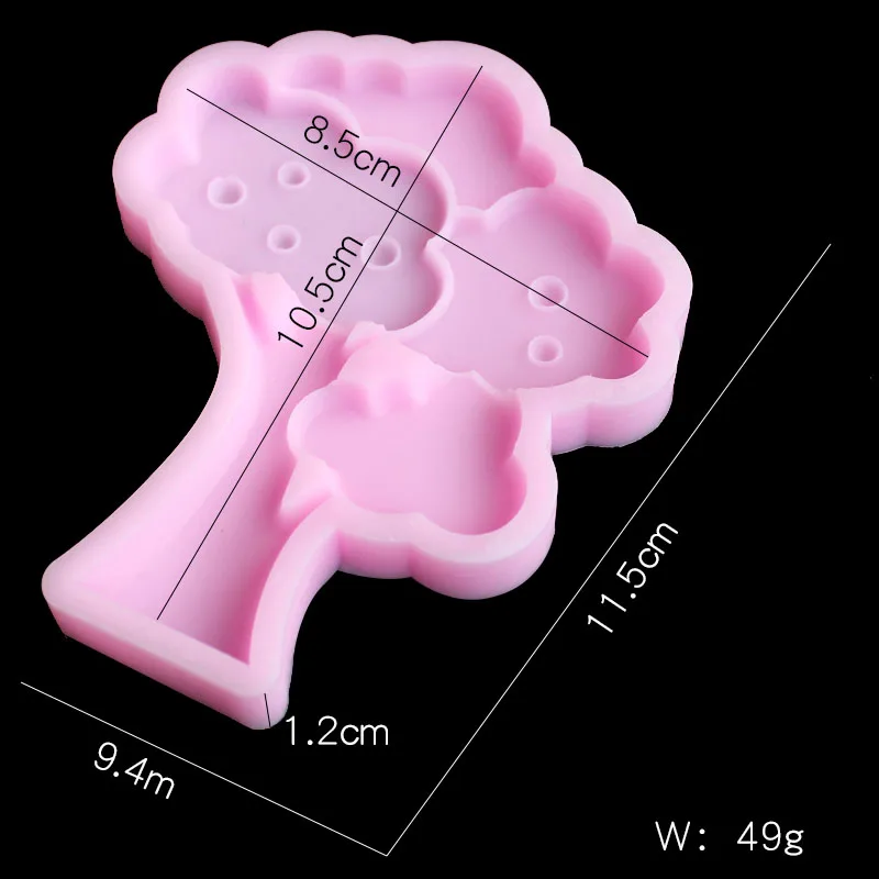 Силиконовая форма сделай сам с изображением мультяшного фруктового дерева пони