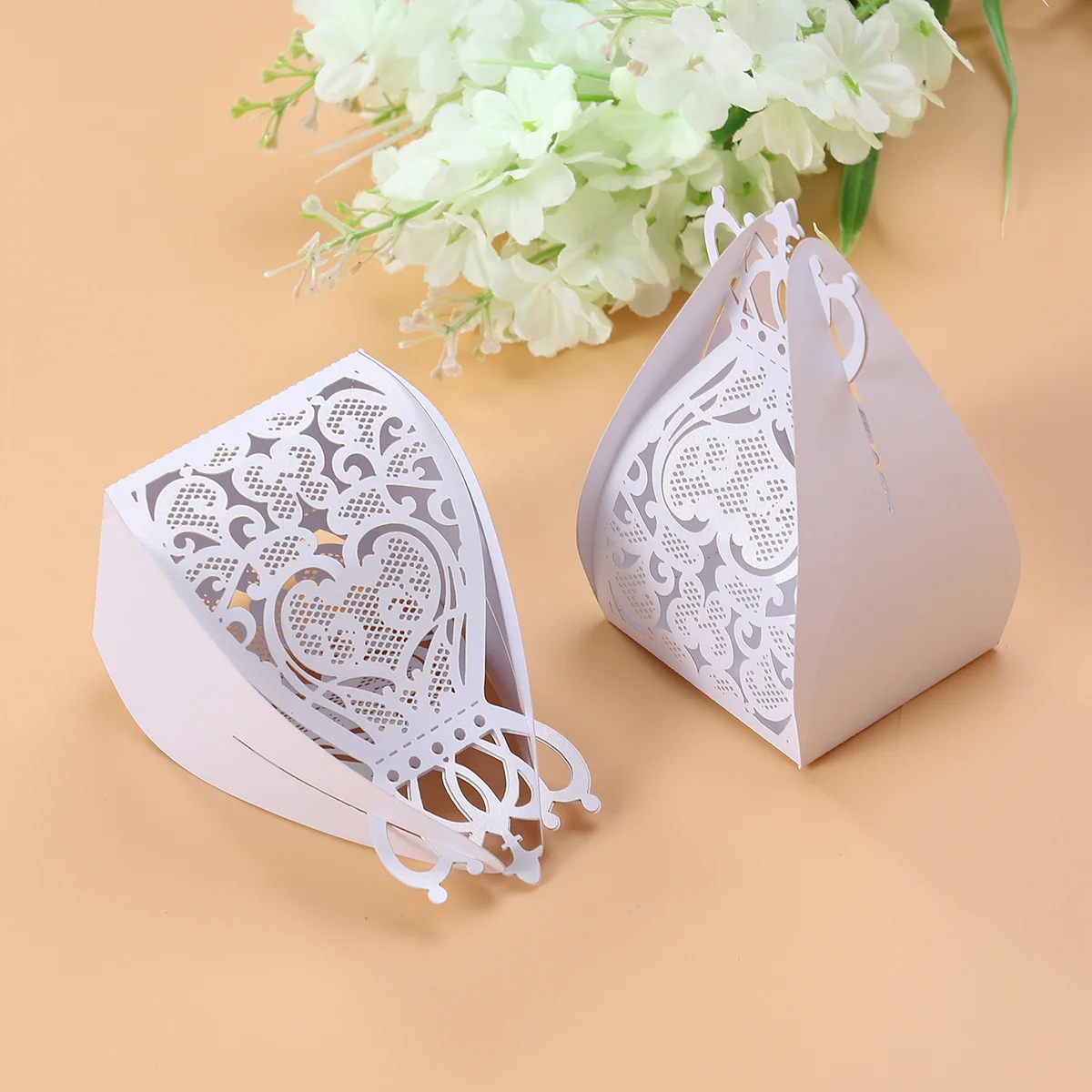 

50 шт. коробка для конфет, креативные Милые Пустые бумажные коробки в форме короны, подарочные коробки, товары для вечерние, декор для свадьбы...