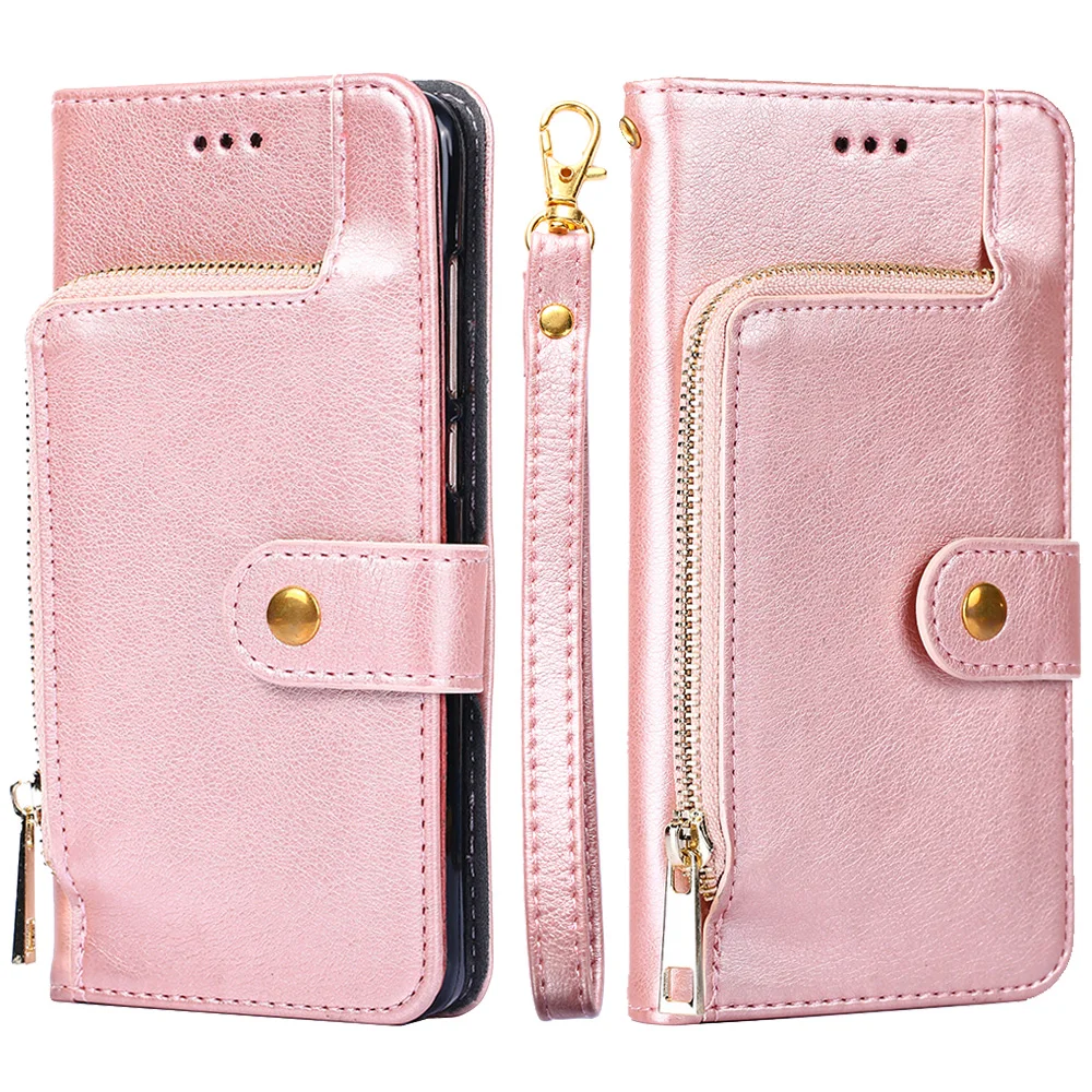 

Zipper Wallet Leather Case For Oneplus 3 For on Oneplus 3T Silicon Cover Stand Flip Card Slot Case Flip Cover