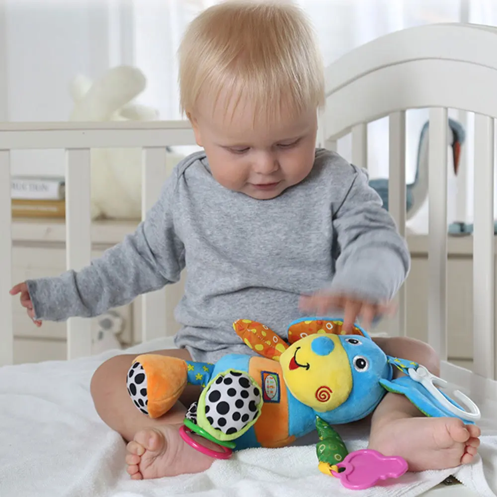 

Creative Wind Bell Delicate Hanging Funny Cart Animal Pendant Educational Plush Toys for Stroller Newborn Baby Infant