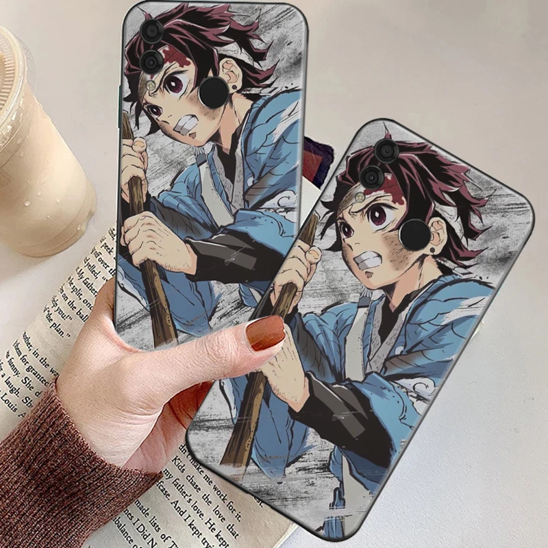

Cartoon Anime Demon Slayer Phone Case For Huawei Honor 8X 8C 9 V9 9X 9X Lite 9 Lite 10 V10 10i 10 Lite Yaiba Soft Cover Fundas