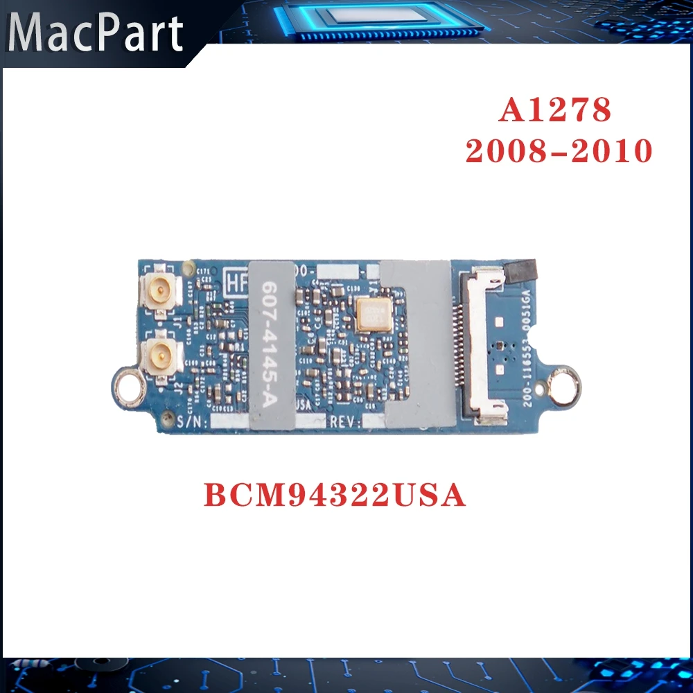 

Ноутбук, Wi-Fi, аэропорт, карта для Macbook Pro A1278, Wi-Fi карта 2008 2009 2010 года, BCM94322USA 607-4144-A 607-4145-A