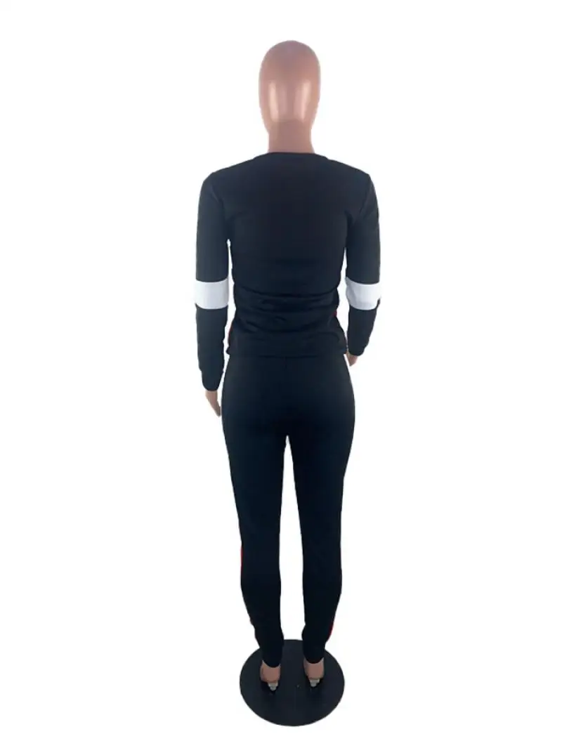 

2020 Women Sets Summer Tracksuits Patchwork Sportswear Tops+Pants Suit Two Piece Set Club Party Street 2 Pcs Sexy Outfits