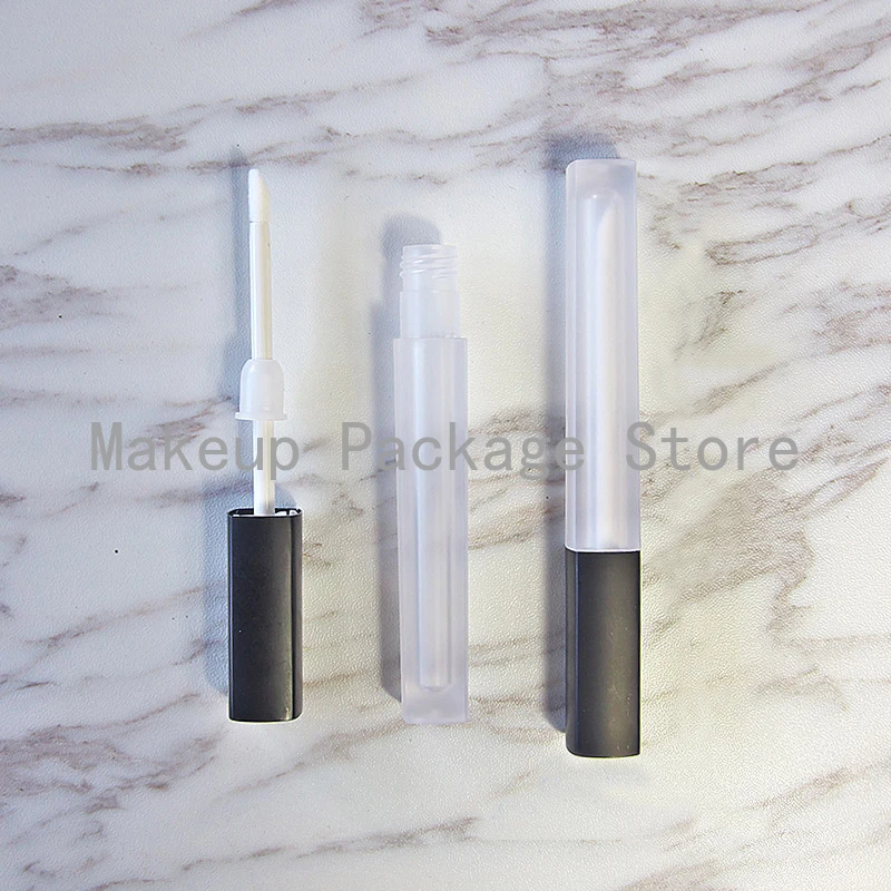 

50pcs/lot 5ml Empty PET Square Matte Clear Lip Gloss Tube Plastic Cosmetic Liquid Lipstick Frosted Lipbalm RefillableContaienr