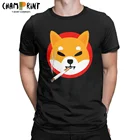 Косплей Shiba Лисья Секретная служба (Inu монета Doge убийца крипто рубашки осень зима мужские повседневные натуральный хлопок футболка с круглым вырезом, футболки с коротким рукавом размера плюс, топы