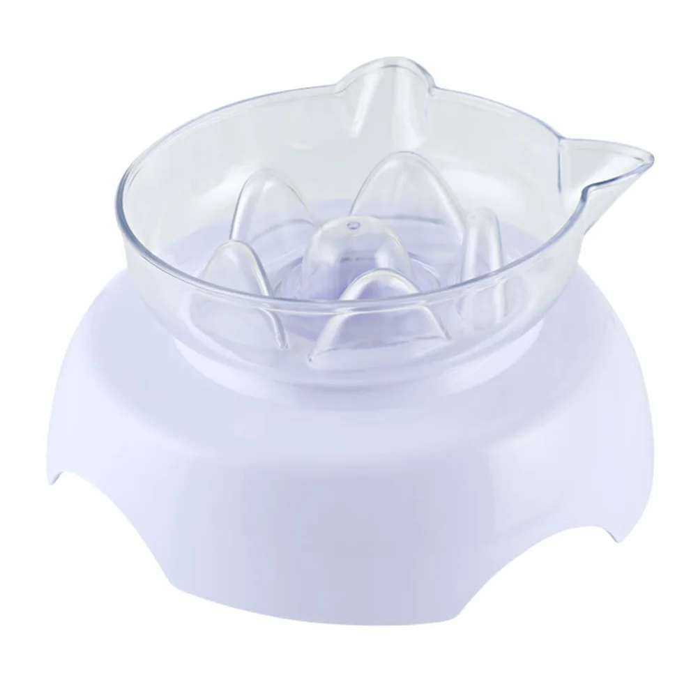 Пищевая миска для кошек прозрачная легкая в очистке антиудушная щенка котенка с