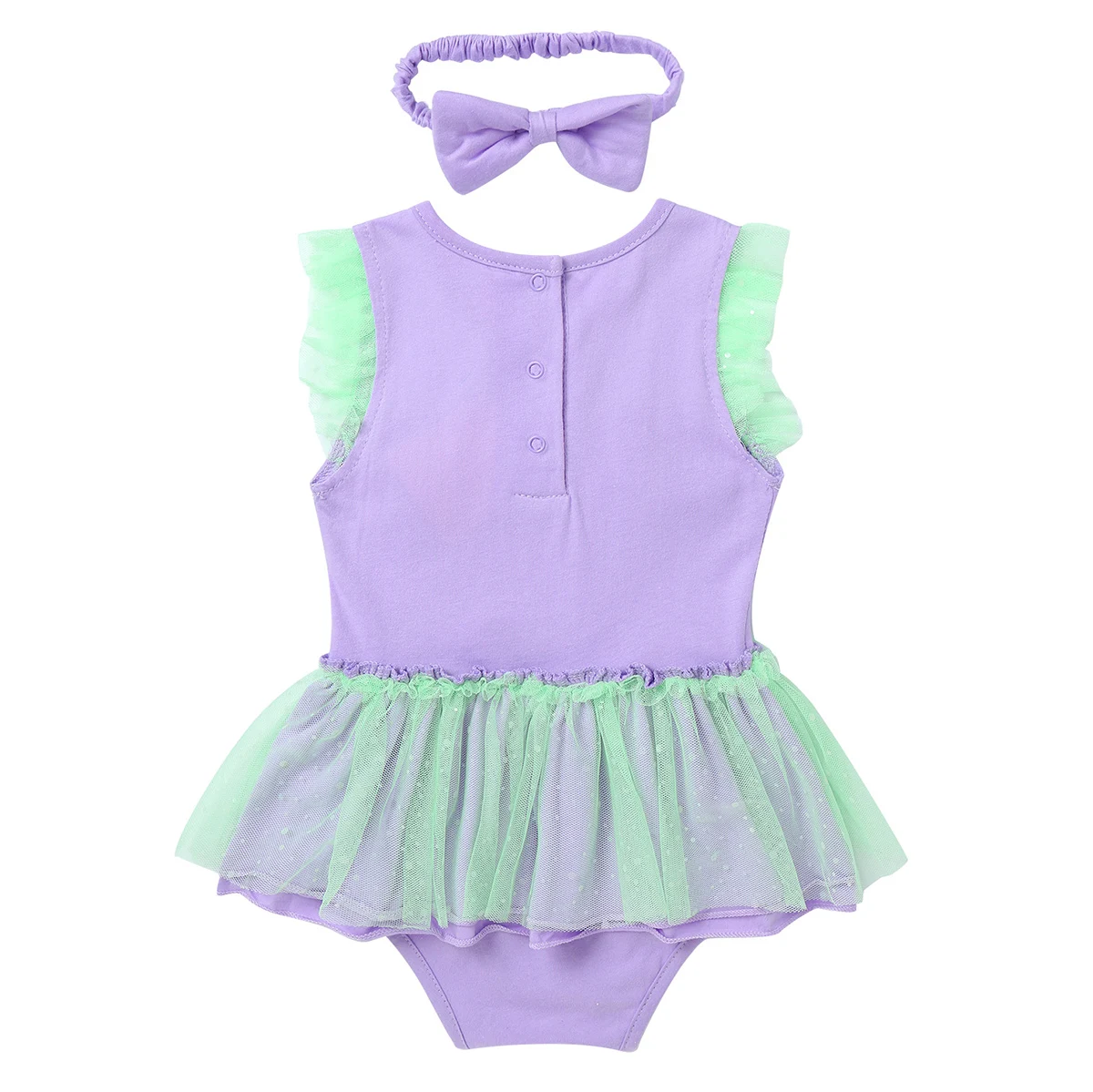 Комбинезон для маленьких принцесс Русалка костюм с повязкой на голову Хэллоуина