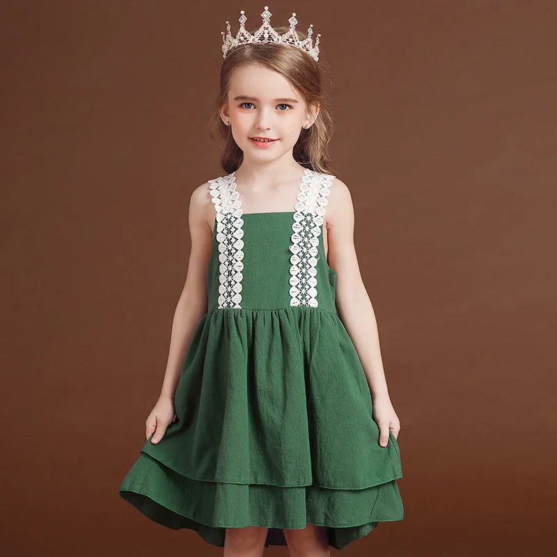 

2020 New Summer Kid Baby Girl Fashion Princess Floral Backless Sling Dress Children Girls Toddler Sleeveless Clothes Dresses