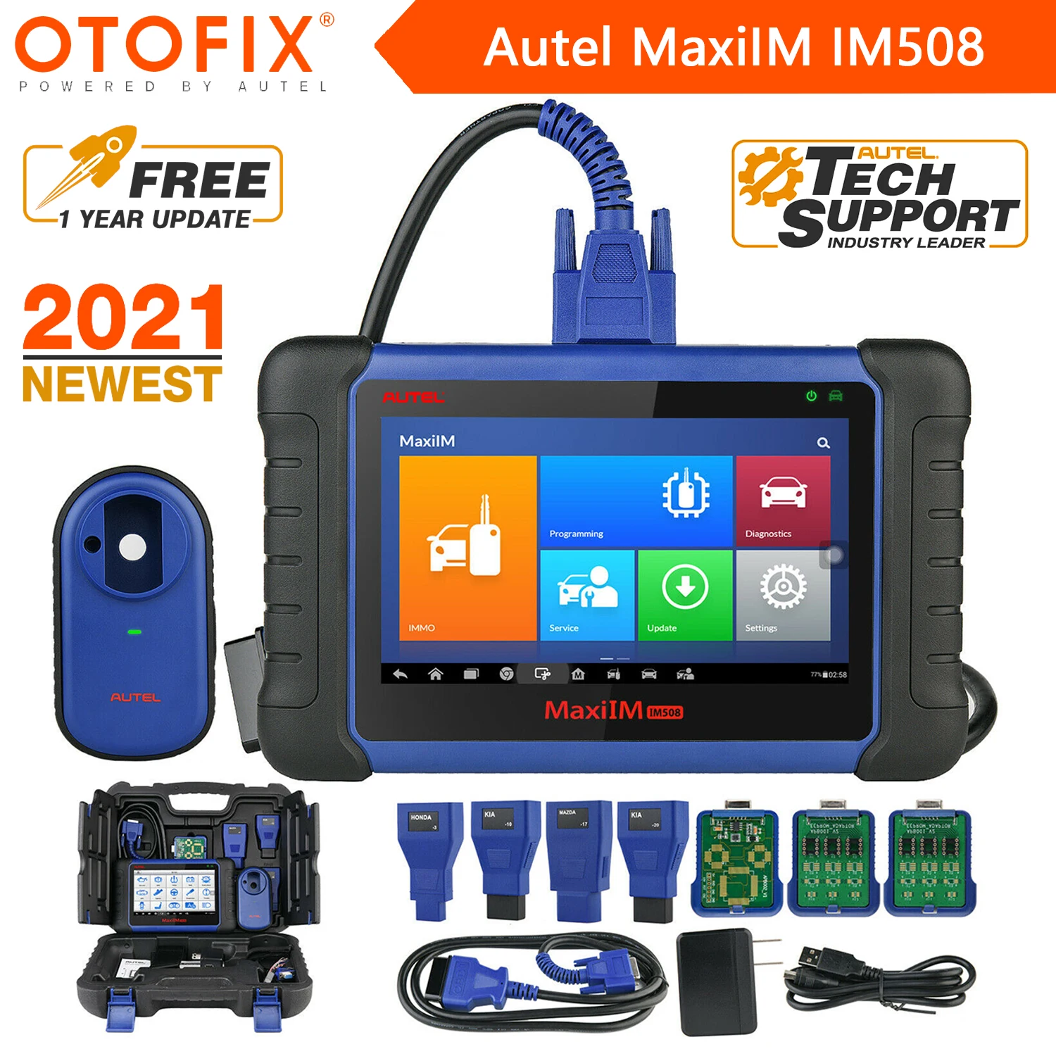 

Autel OTOFIX MaxiIM IM508 Automotive Key Programmer OBD2 Car Diagnostic Scan Tool All System Diagnosis XP200 Key Programming