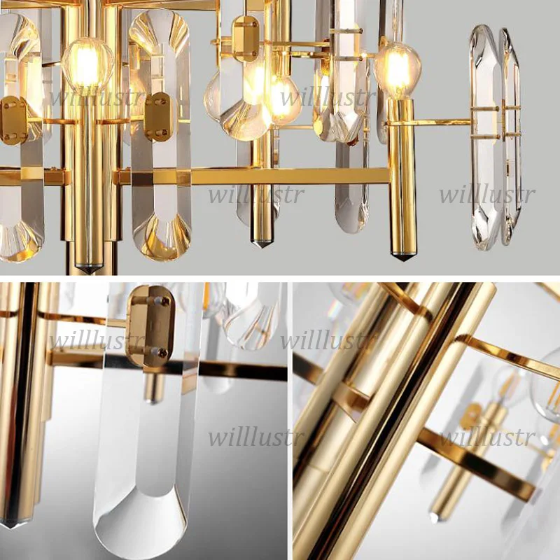 Роскошный хрустальный подвесной светильник K9 современная люстра отель ресторан