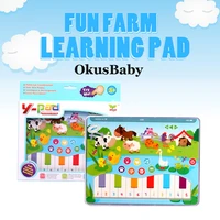 new 7 modes baby musical and lights paino keyboard toys educational songs children play fun farm learning pad animal voice toy