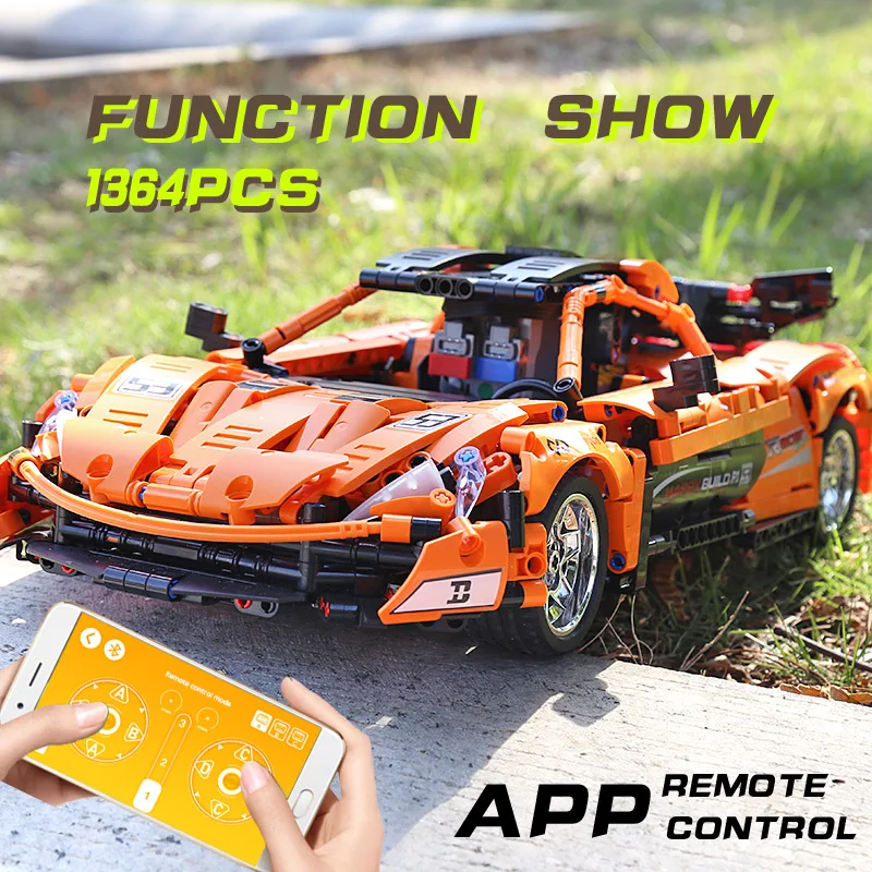 Yeshin 20087 1:12 APP высокотехнологичный автомобиль совместимый с MOC 16915 P1 модель