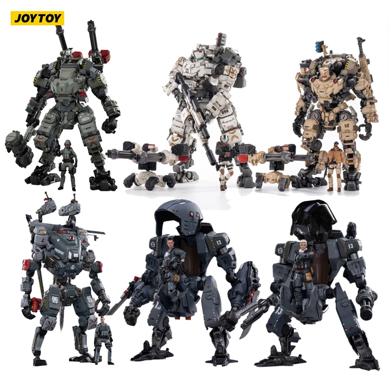 Экшн робот JOYTOY масштаб 1/25 стальная кость 2 цвета Тяжелая огнеупорная мощность