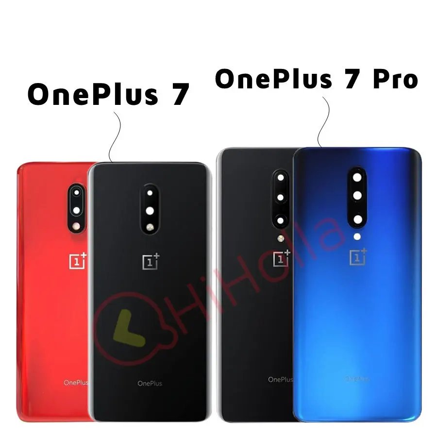 Заднее стекло Oneplus 6 6T 7 Pro крышка батареи Oneplus 6 задняя дверь Корпус чехол Oneplus 6T 7 Pro крышка батареи с объективом камеры