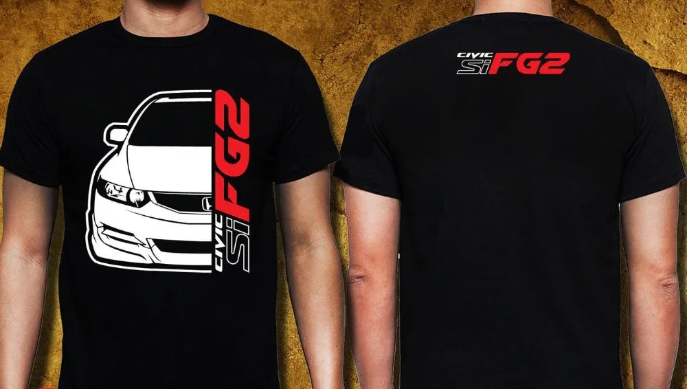 Hon Civic Si Fg2 рубашка спереди размер S-3Xl Модная брендовая одежда мужские футболки с