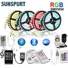 5 м-20 м WiFi RF 2,4G Bluetooth музыкальная светодиодная полоса освесветильник RGB SMD 2835 5050 светодиодная полоса светильник 12 В постоянного тока + пульт дистанционного управления + адаптер