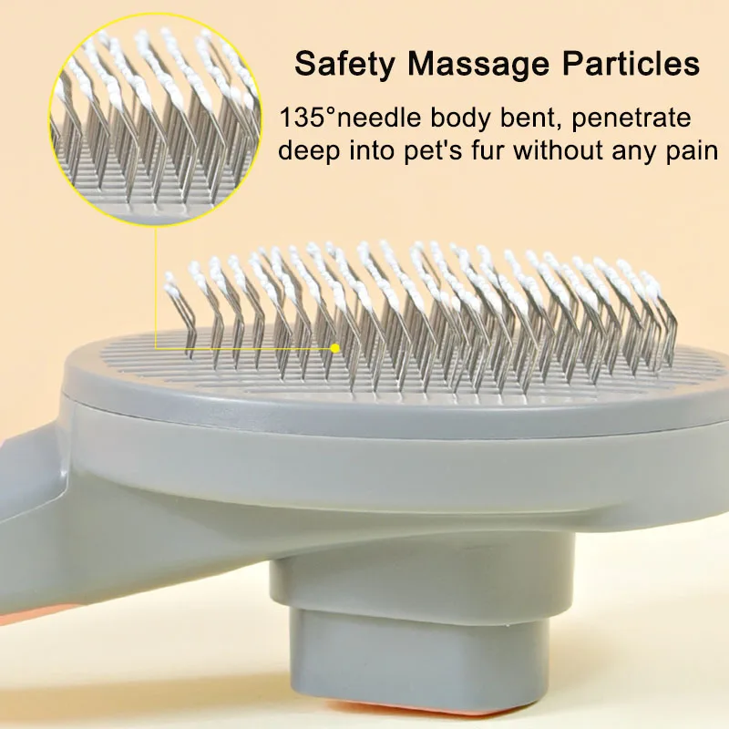 Самоочищающаяся расческа для кошек и собак щетка удаления шерсти домашних