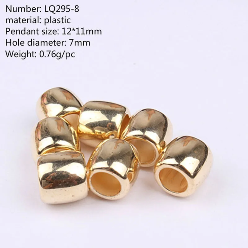 

11mm Gold Hair Braid Rings Clips For Women Girls Dreadlocks Beads Circle Styling Tool Hole Hair Styling Accessories Dropshipping