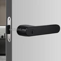 Durable European Magnetic Mute Ecological Door Locks Universal Interior Living Room Bedroom Door Handle Lock with Keys
