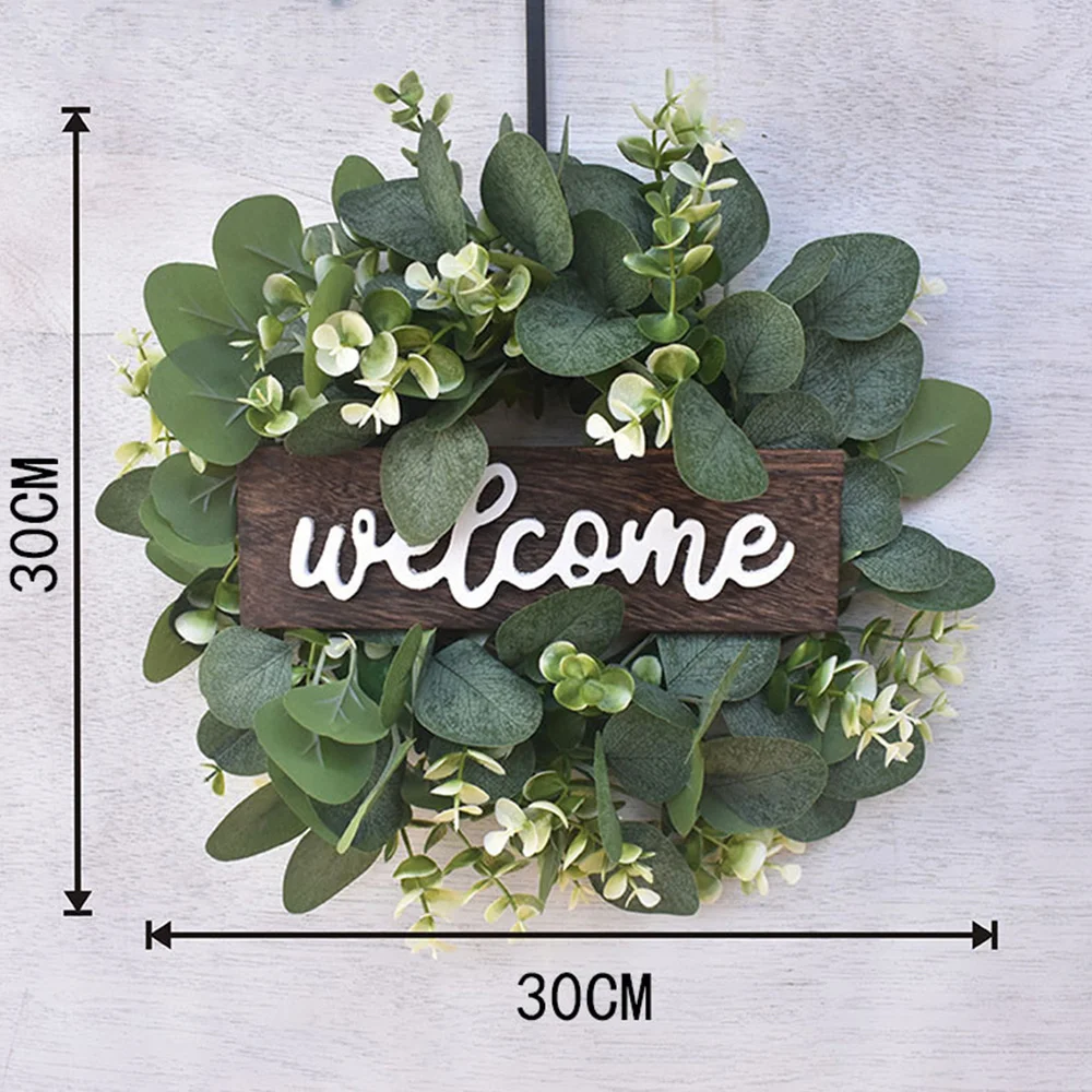 

Door Decoration Welcome Garland Artificial Plants Decoration for Home Party