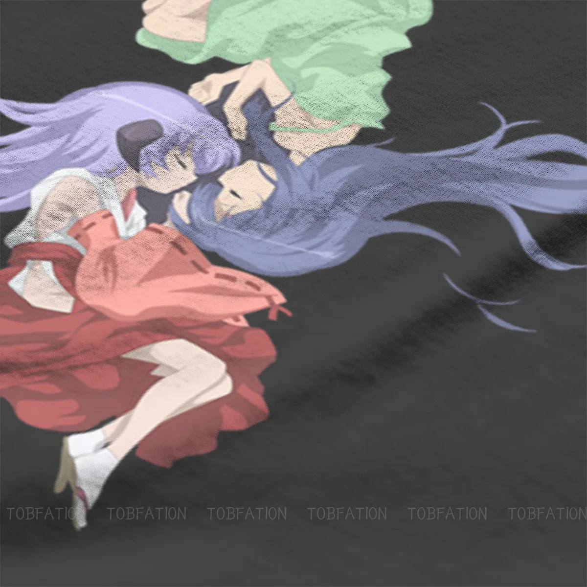 Футболка Hanyuu And Rika Higurashi No Naku Koro Ni винтажная Готическая свободная футболка с