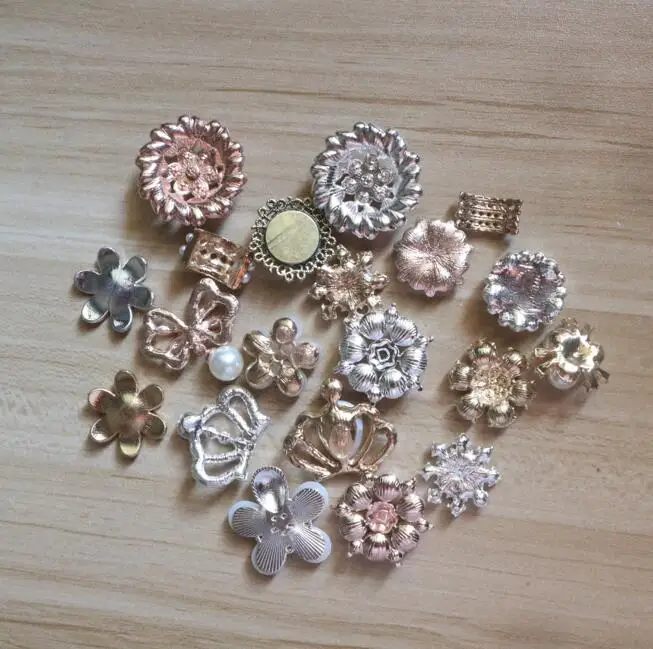 20 шт./лот микс видов стилей со стразами и жемчугом украшения аксессуары Hairbow центр