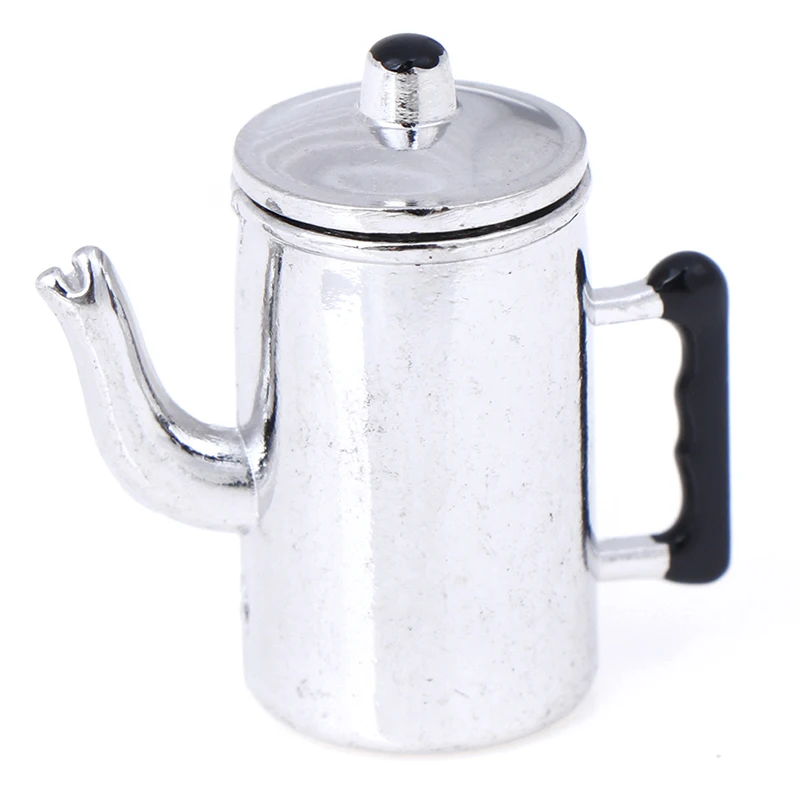 

Vintage Metal 1/12 Scale Dollhouse Miniature Kettle Pretend Play Kitchen Cooking Utensil Furniture Accessories Toy