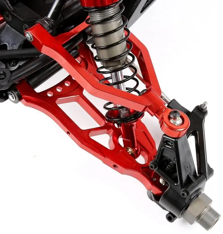 Расширенный Алюминиевый Рычаг передний Подвески с ЧПУ комплект для HPI Baja 5b 5t 5SC Rovan