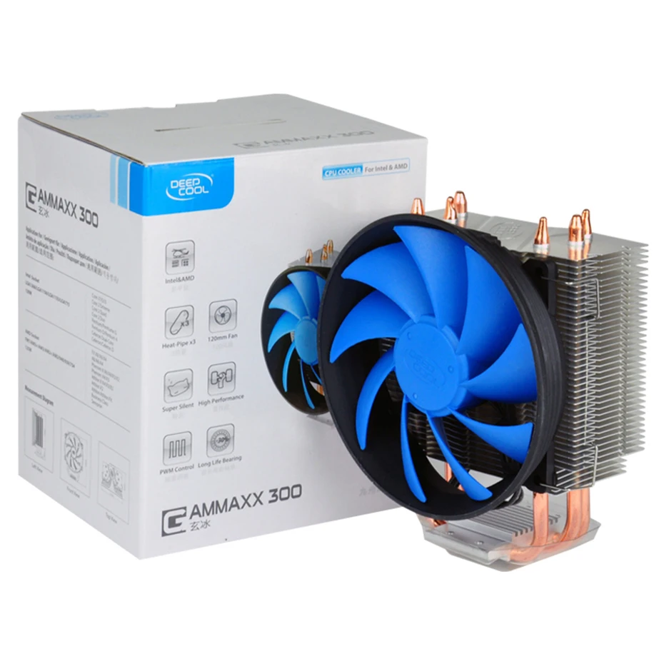 DEEPCOOL GAMMAXX 300  3  , 120 , -,   12   ,    Intel 775