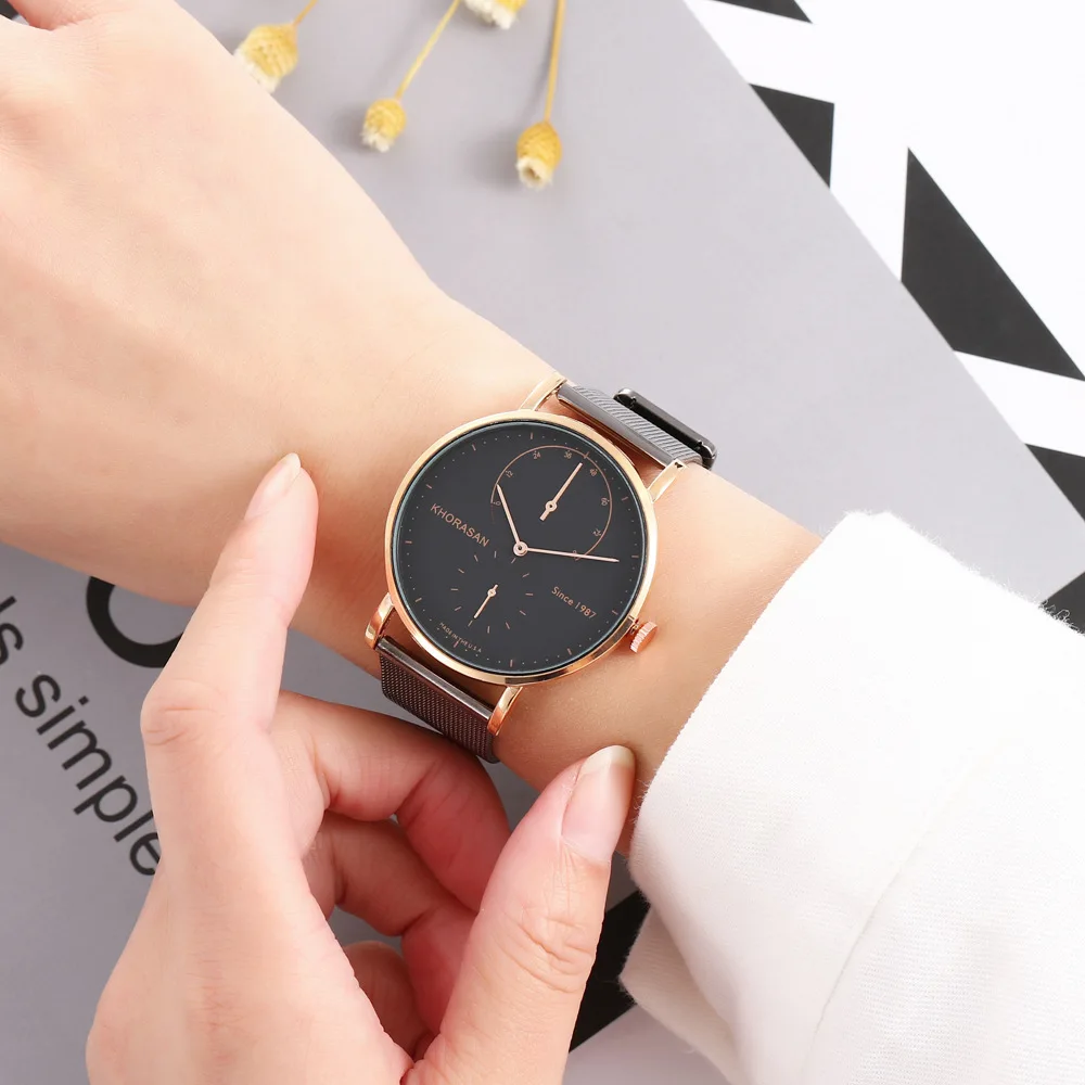 Часы наручные мужские ультратонкие деловые модные повседневные кварцевые из