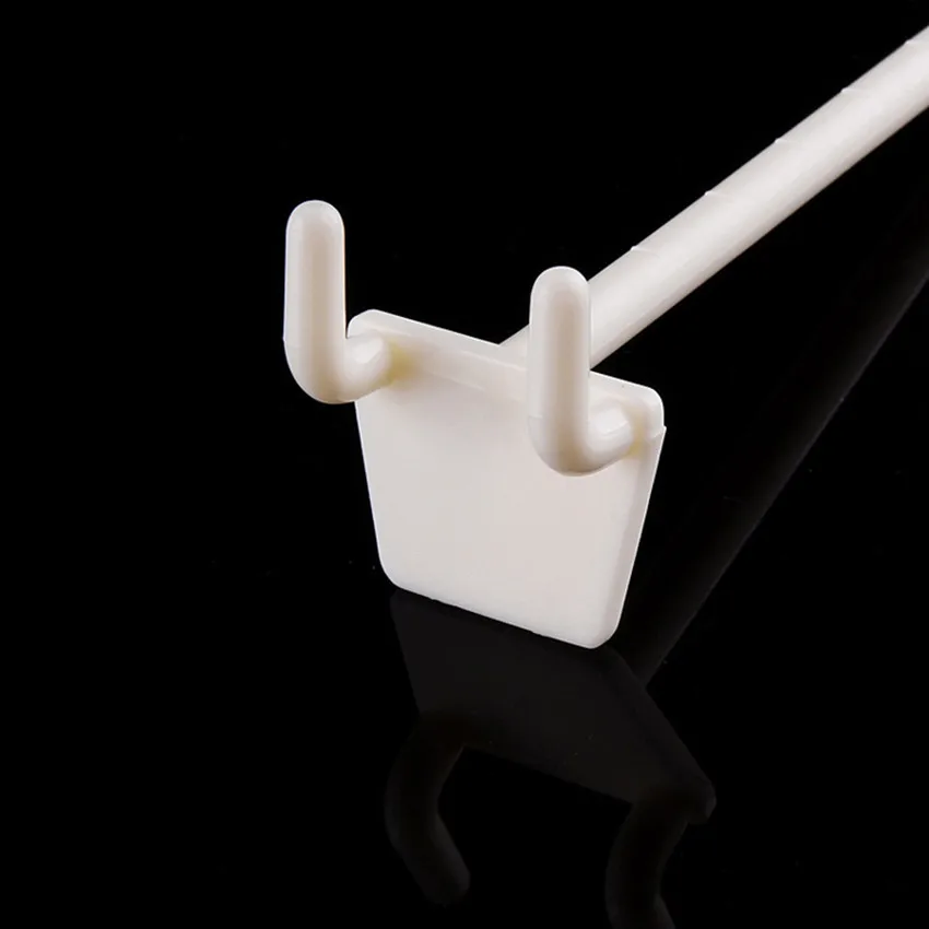 Пластиковые Висячие Крючки для демонстрации товаров белые крючки хранения вещей