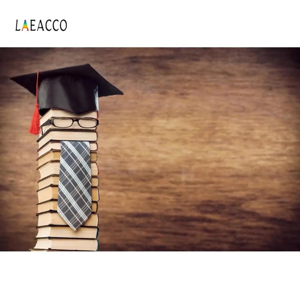 Laeacco поздравления выпускные доски холостяцкая шляпа вечерние фоны фотографии