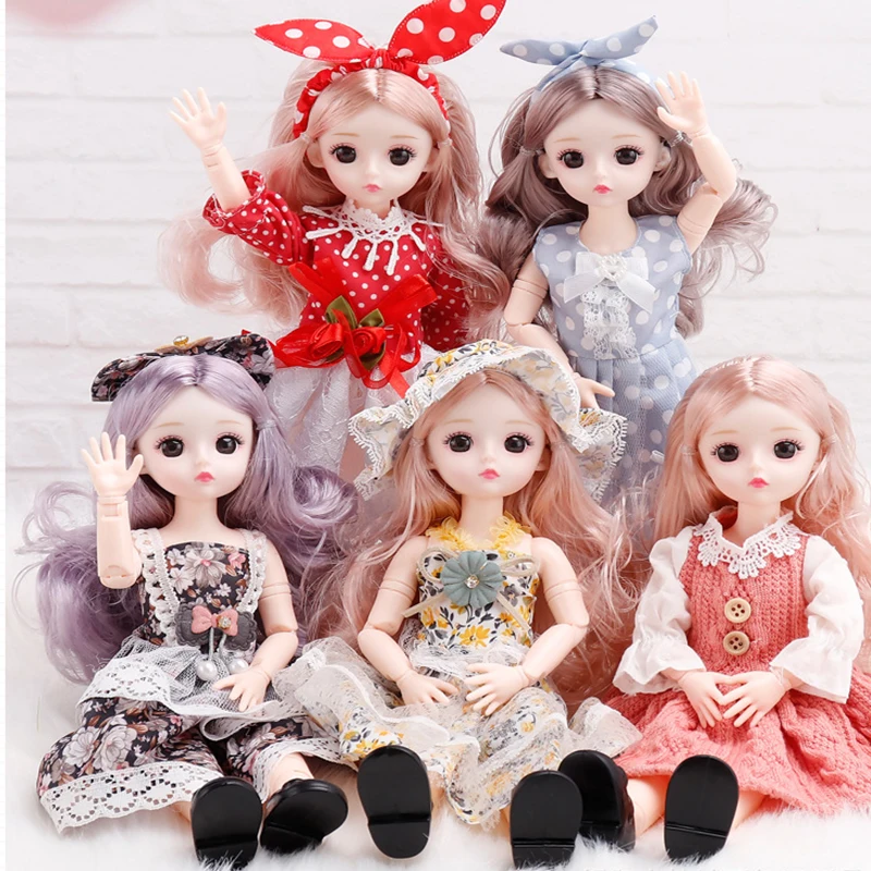 

Мода 31 см BJD Кукла Принцесса Маленькая девочка платье куклы 23 подвижные шарнирные куклы Bjd игрушки ручной работы Макияж DIY игрушка подарок дл...
