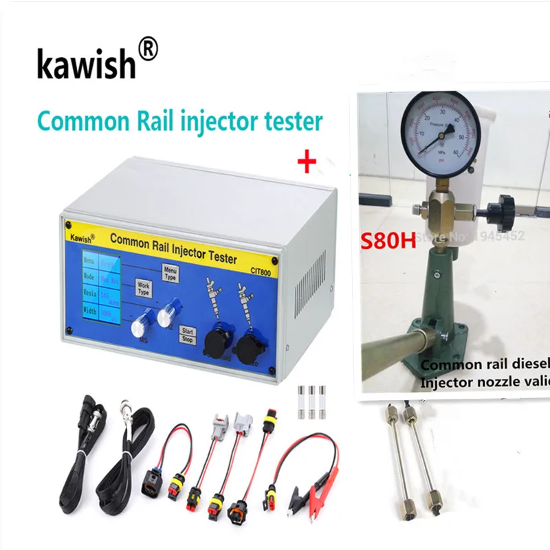 Kawish CIT800 Многофункциональный дизельный инжектор common rail Тестер дизельных пьезо