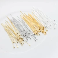 copper metal 25 30 40 mm ball head pins 100pcslot for diy jewellery making components pins material