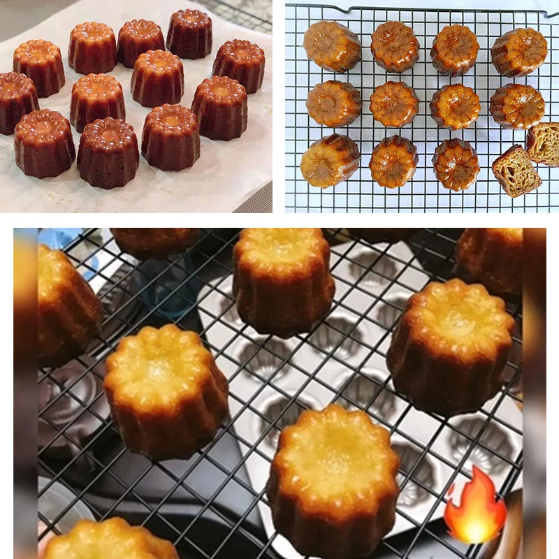 8/18 отверстия Caneles силиконовая форма кекс противень для выпечки капкейков Bordelais