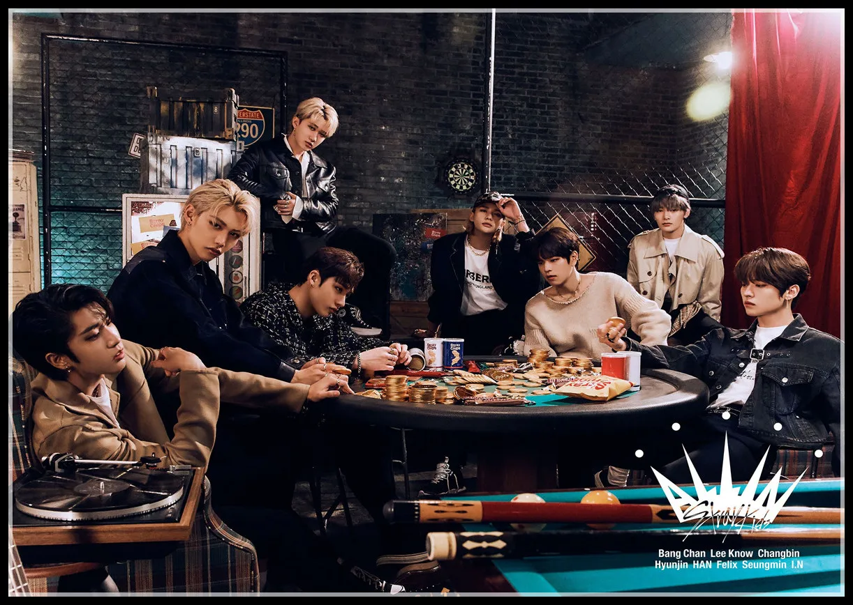 Картина на холсте Kpop бродячие Детские постеры и принты для живой жизни задняя