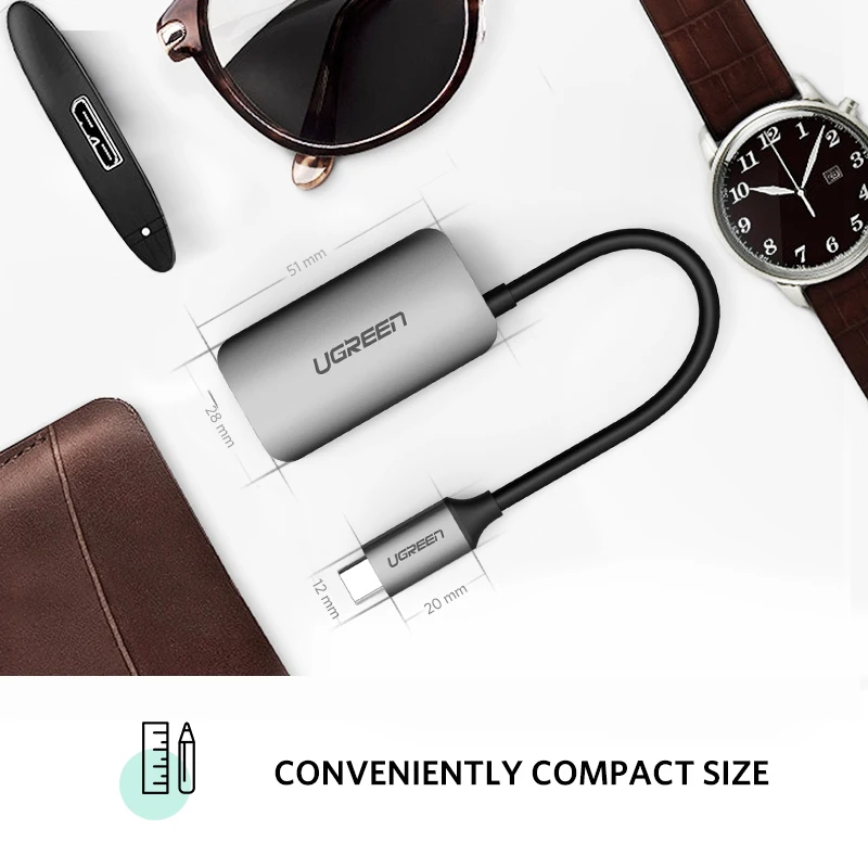 Ugreen USB C HDMI кабель Type к Thunderbolt 3 адаптер для MacBook Samsung Galaxy S10/S9 Huawei Mate 20 P20 Pro USB-C |