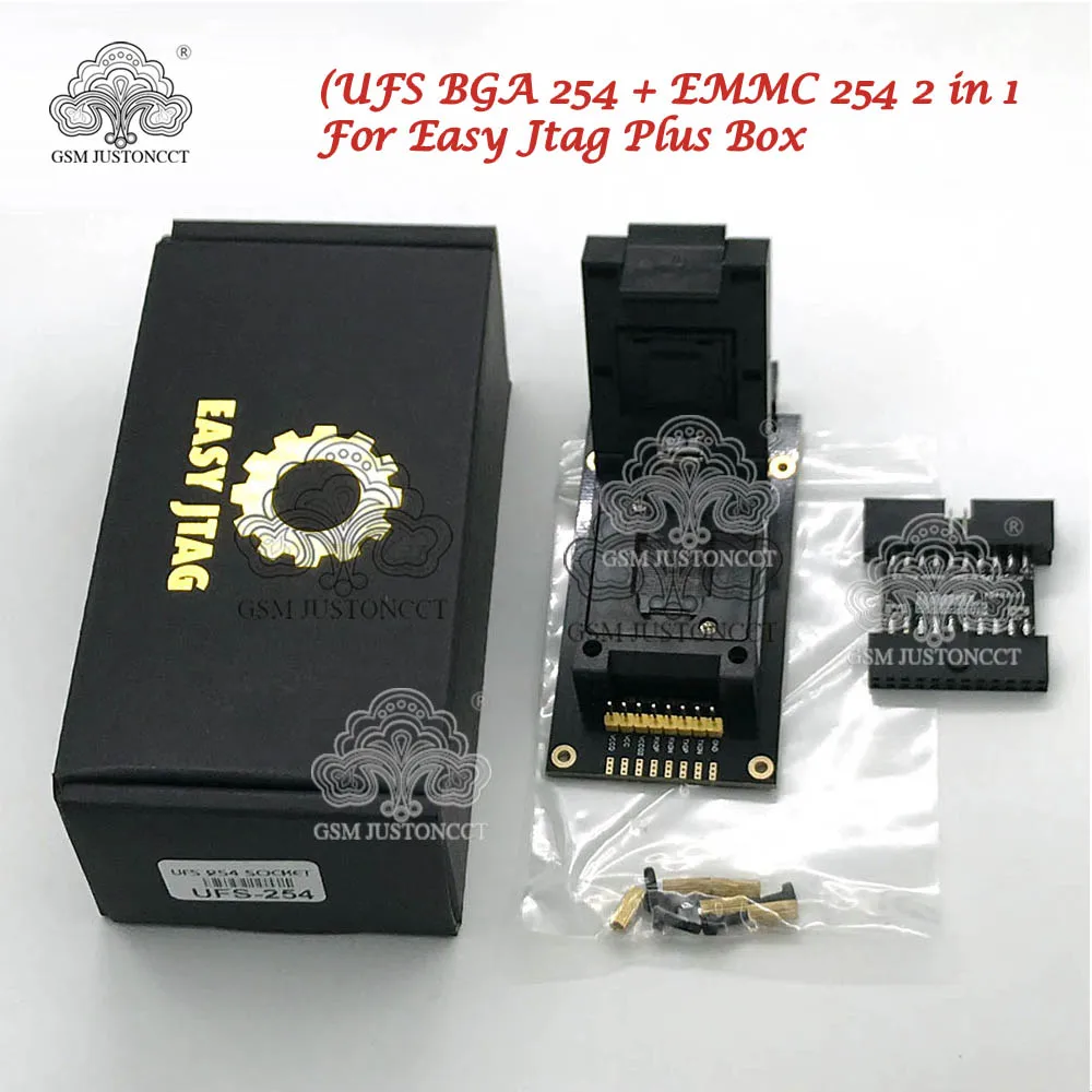2022 nuevo ORIGINAL f&aacute;cil-Jtag m&aacute;s UFS BGA-254 Socket / EMMC 254(EMMC + UFS 2 en 1) adaptador JTAG f&aacute;cil m&aacute;s trabajo de caja-0