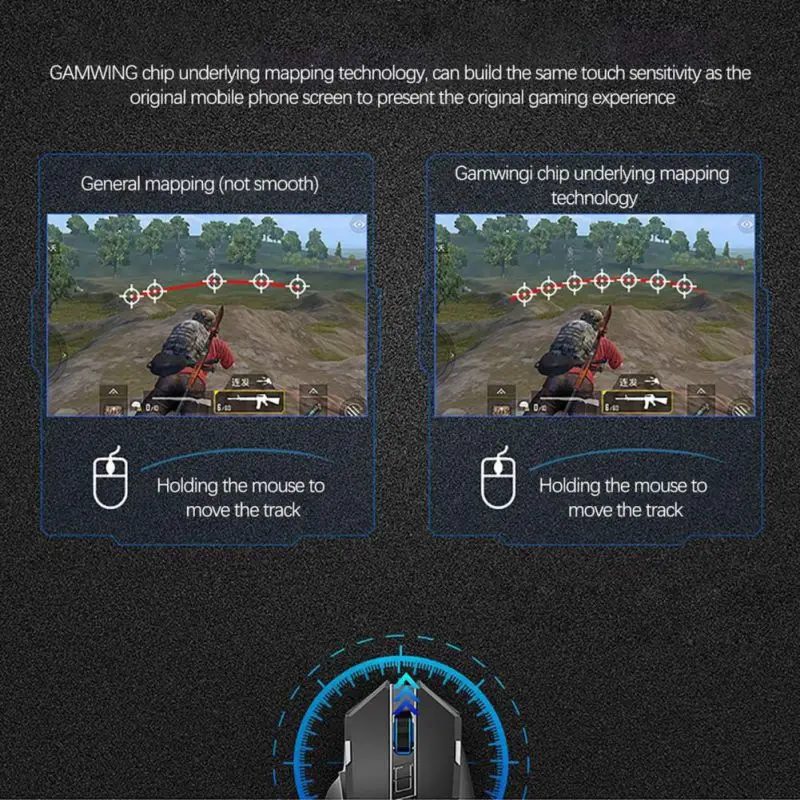 

Professional Mobile Phone Game Controller Dual USB Ports Mouse Keyboard Kit Battledock Converter For Phone Tablet