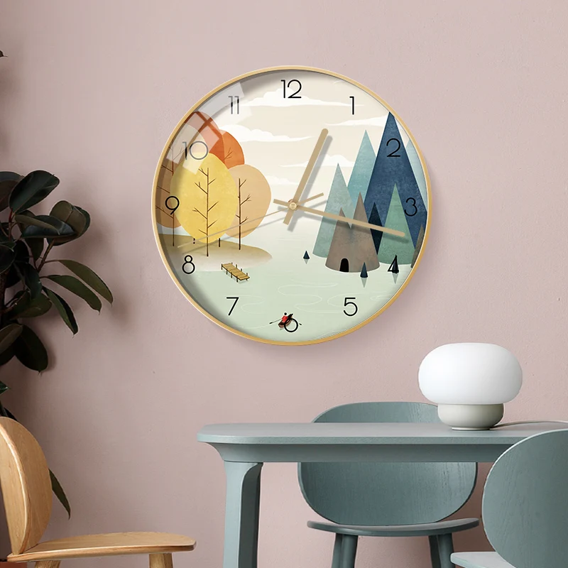 

Nordic Creativity Wall Clock Modern Design Fashion Minimalist Silent Wall Clock Living Room Horloge Murale Home Decor BC50BGZ