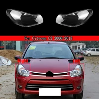 car front headlight lens cover lampshade glass lampcover caps headlamp shell for citroen c2 2006 2013 auto head lamp light case